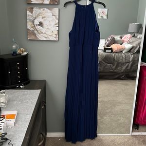 Chi chi London brand new navy full length gown